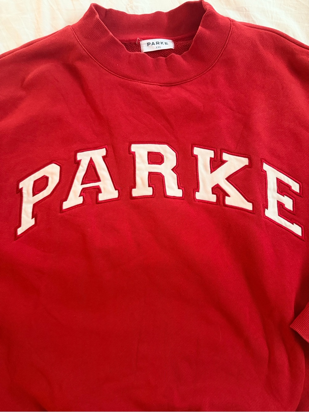 Parke heritage Mockneck in crimson red